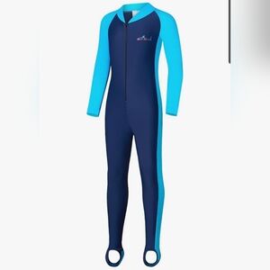 Kids Blue Full Body Rashguard Provides Skin Protection Size XXL